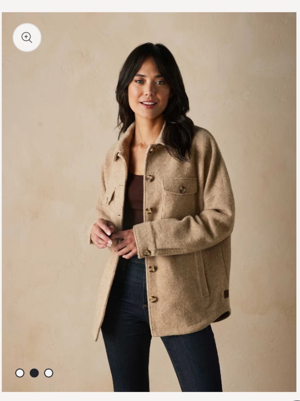 Logan Ski Lodge Jacket NWT - Tan Wool Jacket